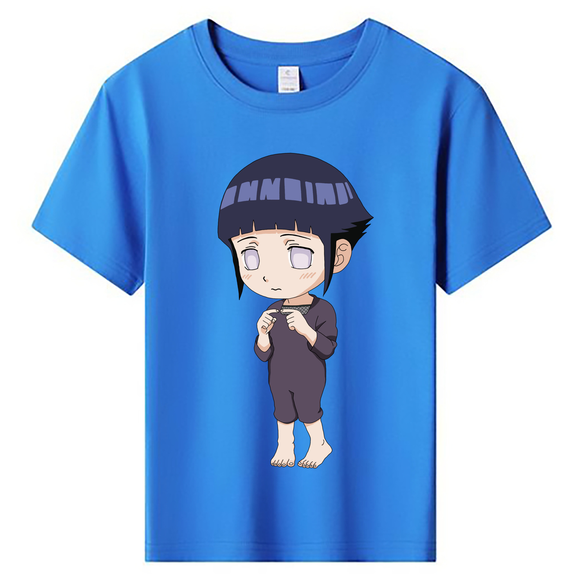 （画像用） NARUTO -ナルト- 日向ヒナタ Hyūga Hinata 綿100％キッズTシャツ（フロントプリント）